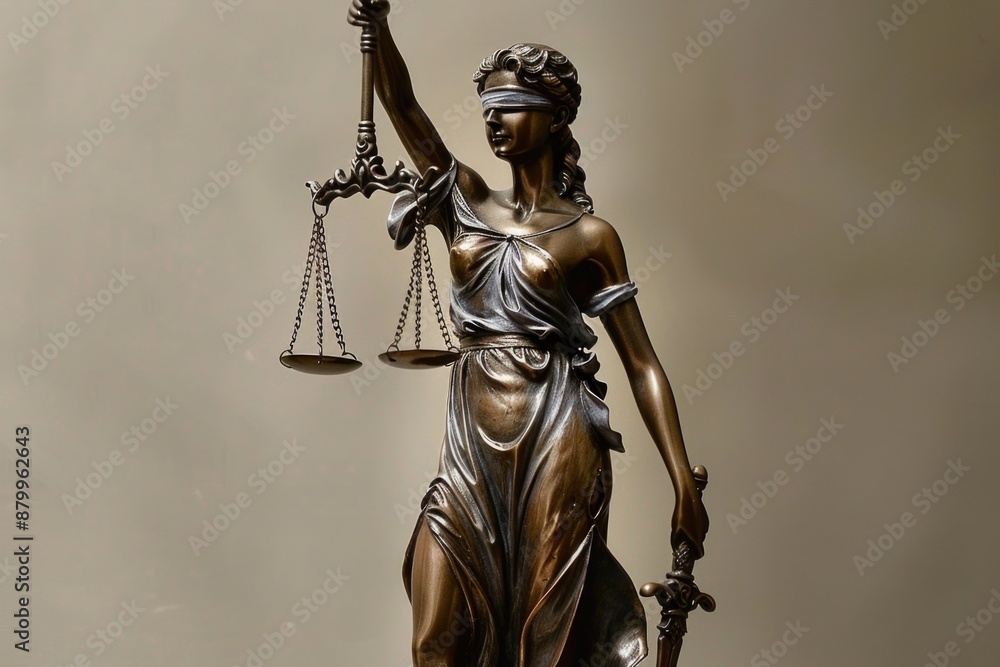 A statue of Lady Justice holding a scale, symbolizing fairness and justice A statue of Lady Justice holding a scale, symbolizing fairness and justice