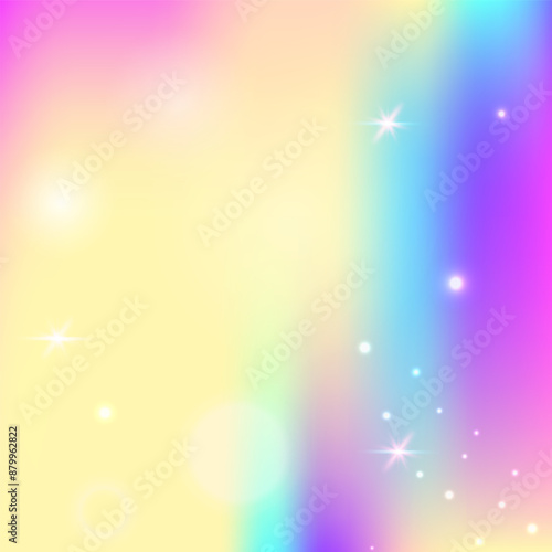 Magic Pattern. Pink Girl Gradient. Fairy Background. Holographic Universe Invite. Purple Galaxy Hologram. Lilac Colorful Invitation. Unicorn Glitter. Neon Magic Pattern.