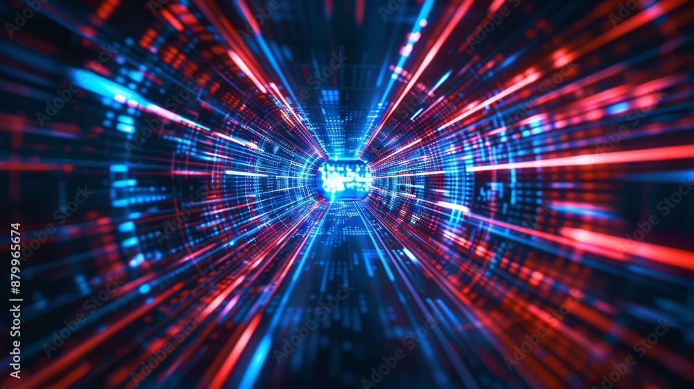 A vibrant depiction of futuristic data streams glowing in cyberspace, evoking high-tech communication. A vibrant depiction of futuristic data streams glowing in cyberspace, evoking high-tech communication.
