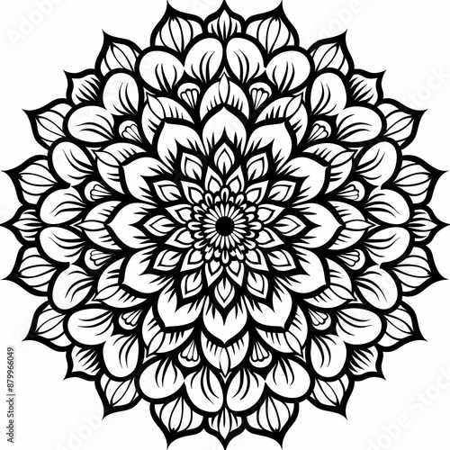 Intricate mandala coloring book for adults, perfect for relaxation and creativity