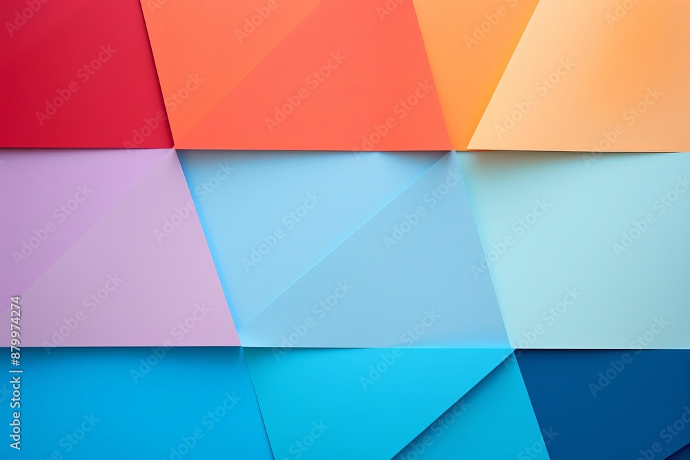 Fototapeta premium Colorful Geometric Pattern with Bright Tones