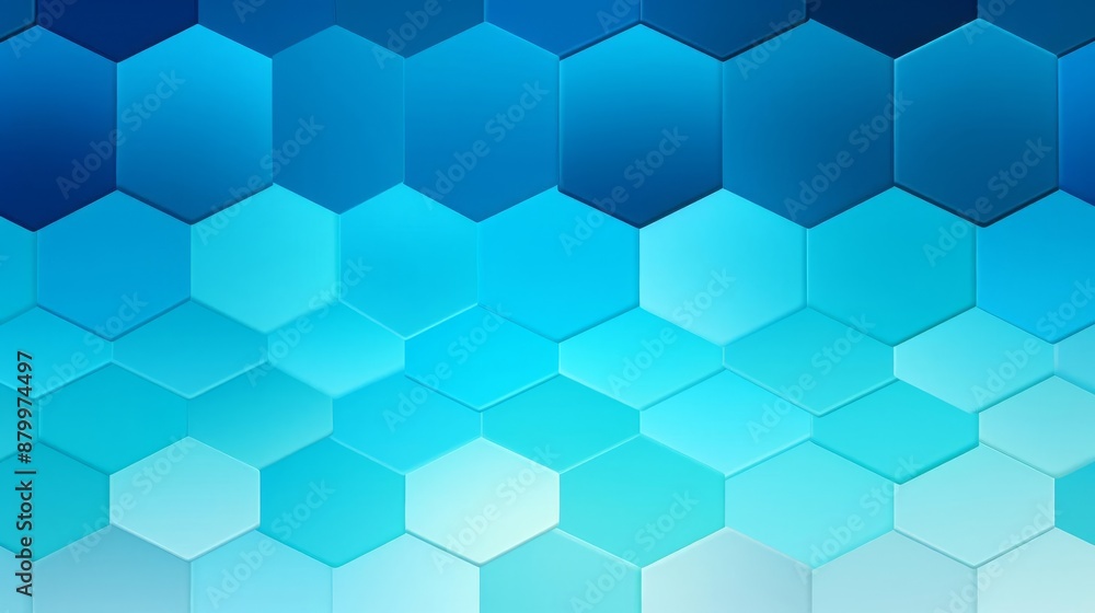 Blue Hexagons with Gradient and Light Effects Blue Hexagons with Gradient and Light Effects