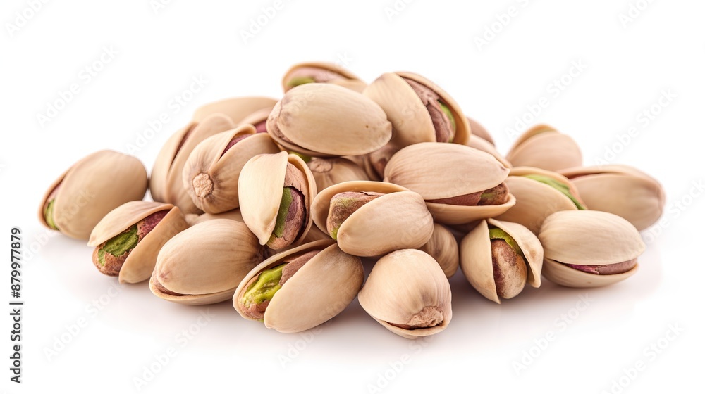 Pistachio nuts isolated on white background Pistachio nuts isolated on white background
