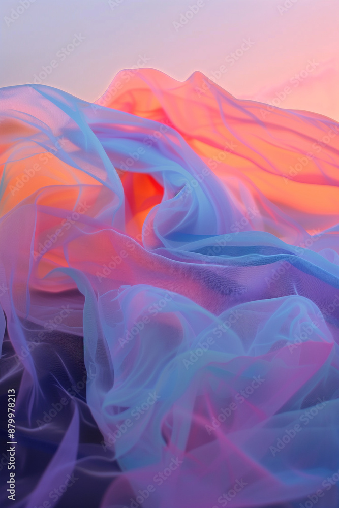 Fototapeta premium Abstract Fabric Texture with Vibrant Colors