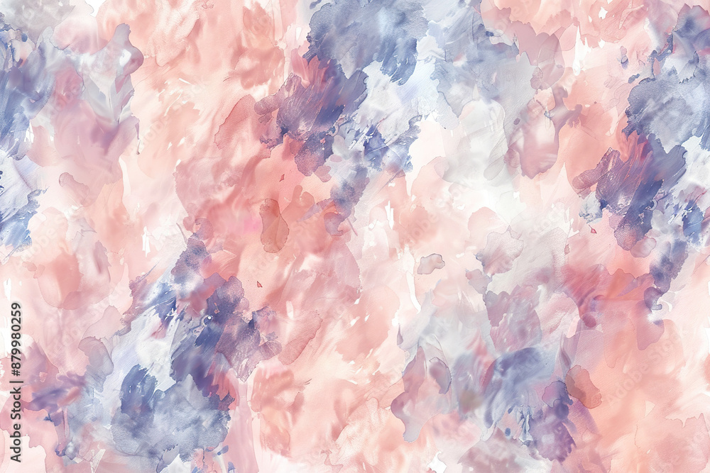 Fototapeta premium A watercolor painting of a flower with pink and blue colors, generative ai image..