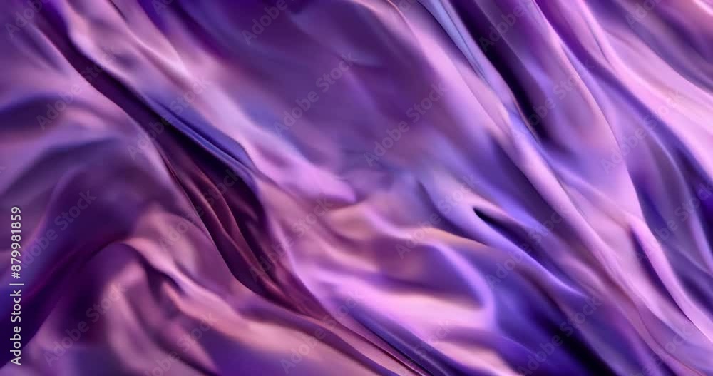Luxurious purple silk waves in slow motion, elegant abstract background Luxurious purple silk waves in slow motion, elegant abstract background