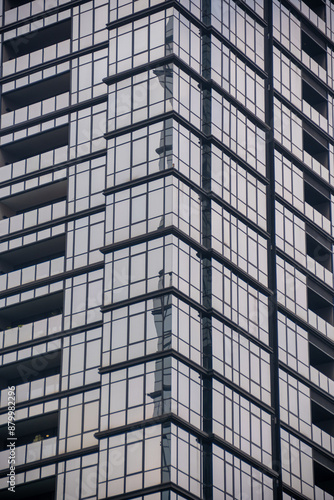 Wallpaper Mural Modern metal glass windows of a skyscraper in Jakarta. Torontodigital.ca