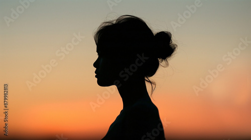 silhouette of a woman