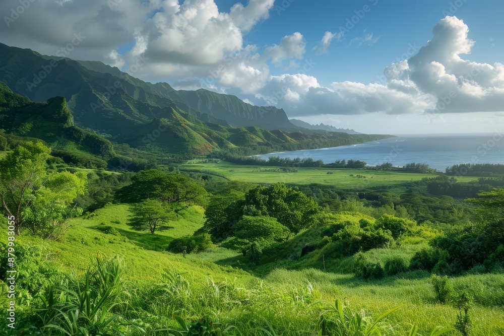 Obraz premium Green self-healing landscape