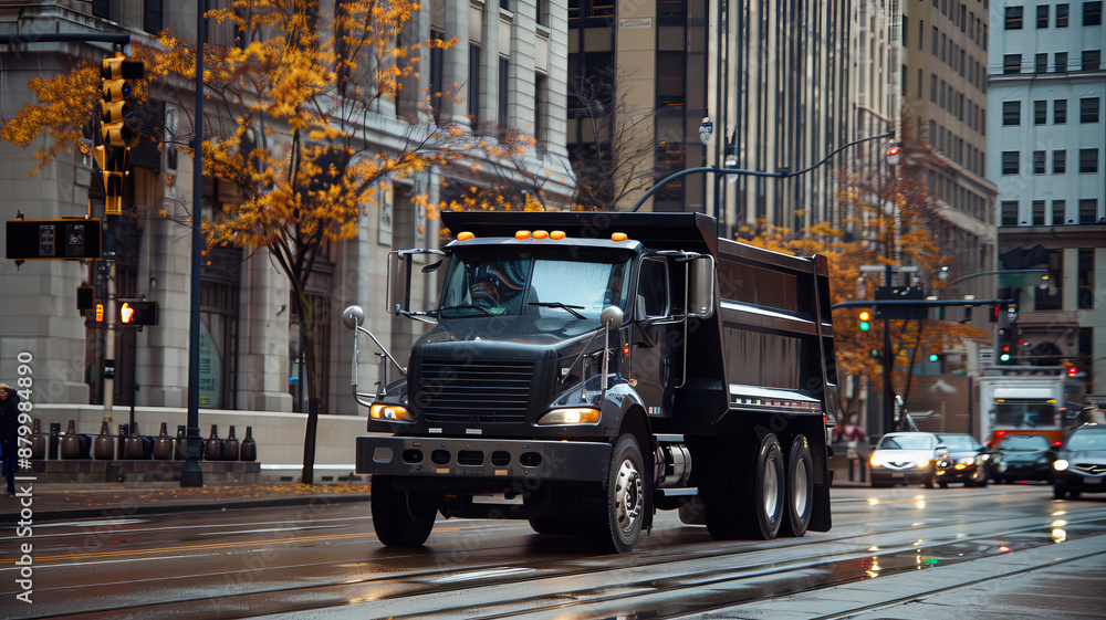 Fototapeta premium High end work truck in the city.