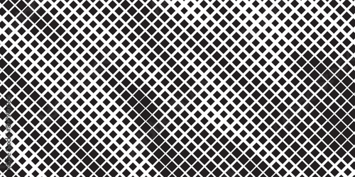 Hexagon halftone gradient texture. Abstract black grunge background