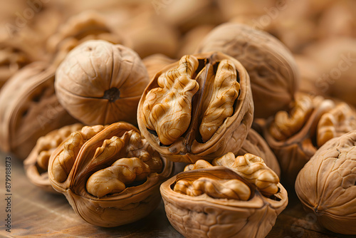 Food close-up. Walnuts