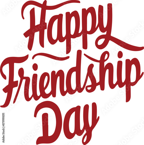 typography happy friend ship day