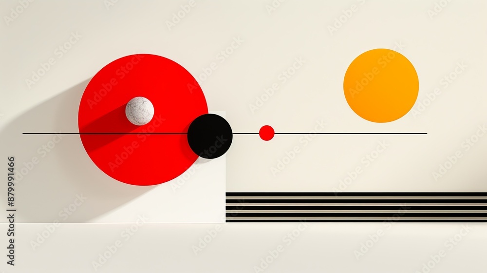 Obraz premium Abstract art with bold colors and dynamic forms expressing creativity and emotion through non-representational imagery ideal for artistic endeavors Illustration, Image, , Minimalism,