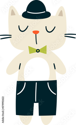 Cat In Gentleman Clothes