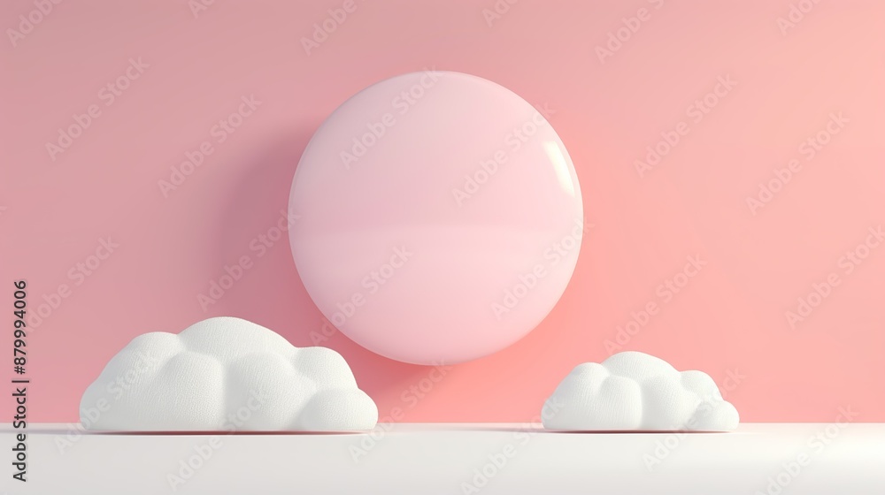 Fototapeta premium Pastel backgrounds with soft, gentle colors creating a calming and soothing effect perfect for light and airy design projects Illustration, Image, , Minimalism,