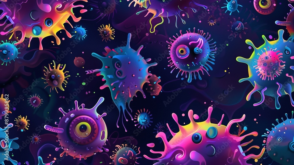 Silly Virus Background Design Silly Virus Background Design
