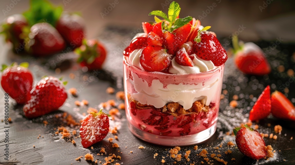 Fruity strawberry dessert Fruity strawberry dessert