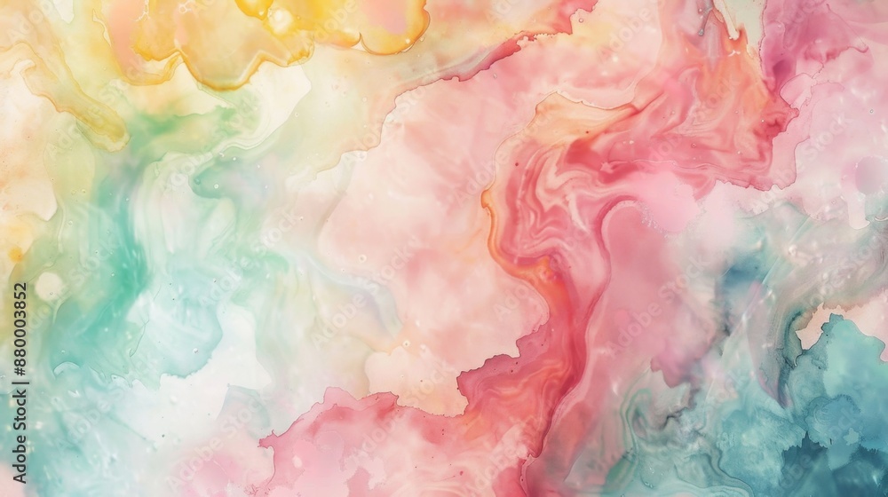 Fototapeta premium colorful abstract shapes watercolor background