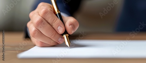Hand Signing Document with Pen