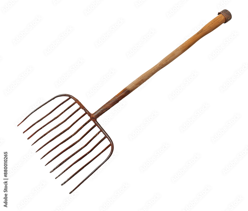 Rake isolated on transparent background Rake isolated on transparent background