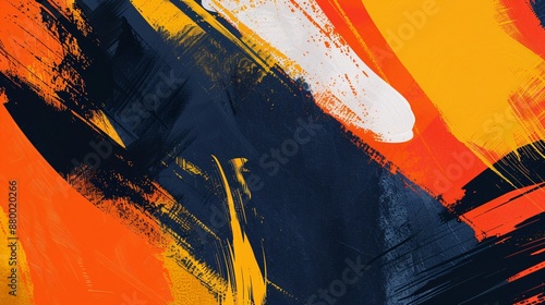 Fototapeta Naklejka Na Ścianę i Meble -  Abstract Artwork with Bold Strokes