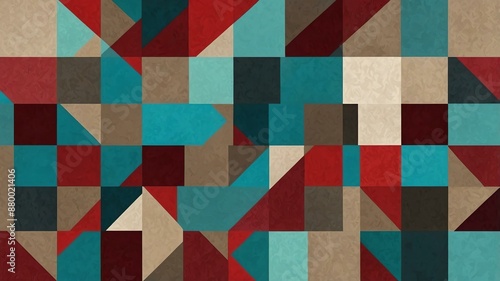 abstract color palette wallpaper with cyan ruby red an background