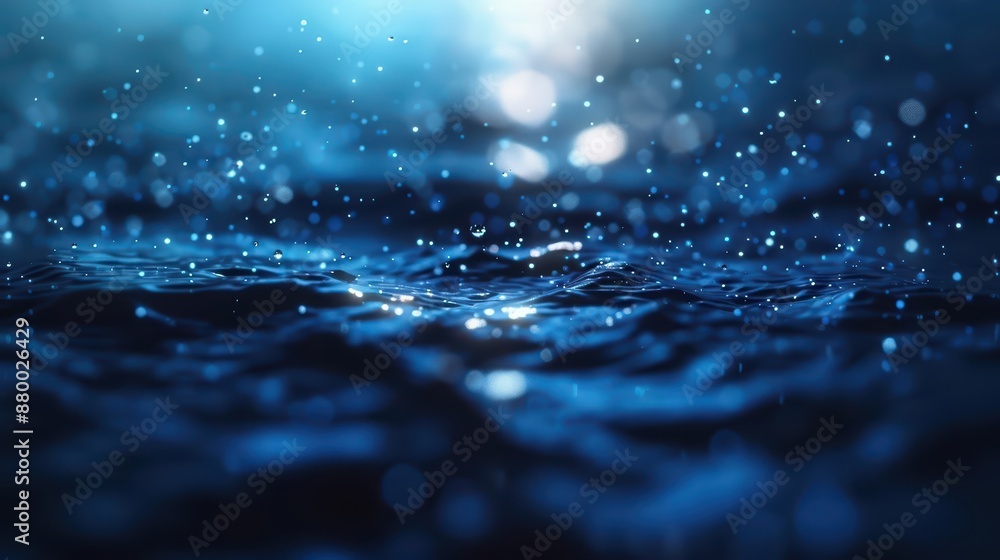 A supernatural river flowing with liquid starlight, illuminating the surrounding nature in a serene glow with copy space, high tech A supernatural river flowing with liquid starlight, illuminating the surrounding nature in a serene glow with copy space, high tech