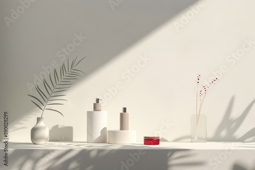 Wallpaper Mural Elegant product display with minimalist design and subtle shadows Torontodigital.ca