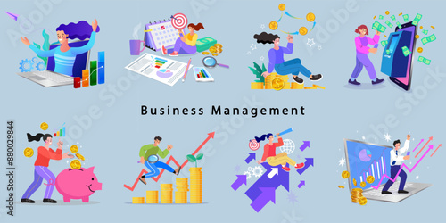 businessman hold magnet attract money. Magnetic force. Earn money.