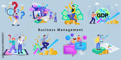 businessman hold magnet attract money. Magnetic force. Earn money.