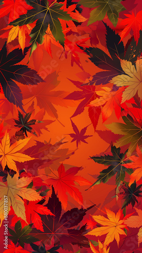 autumn leaves background pattern