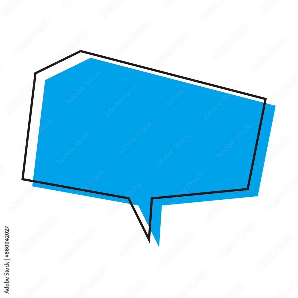 Blue Speech Bubble Vector design Blue Speech Bubble Vector design