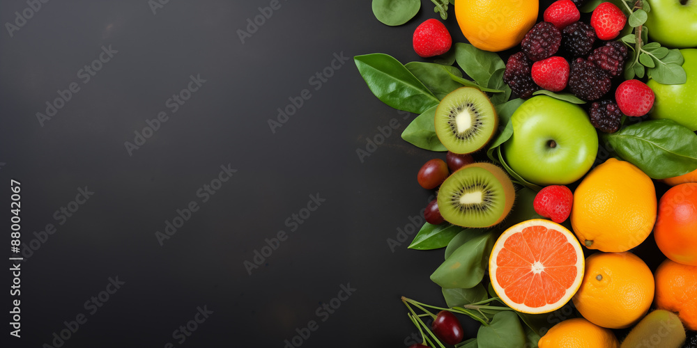fruits and vegetables on black fruits and vegetables on black