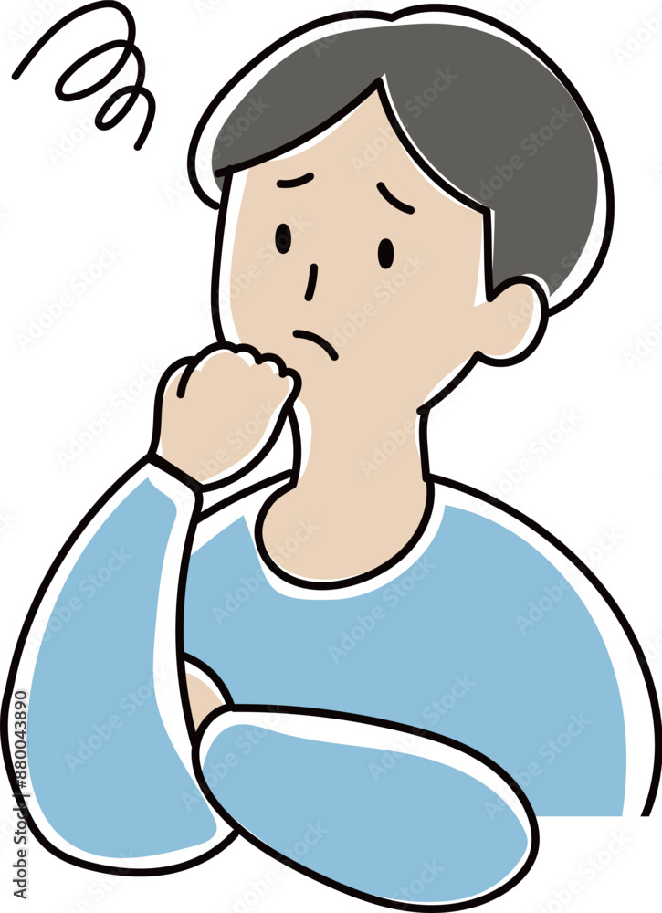 困っている人 男性のイラスト 困っている人 男性のイラスト