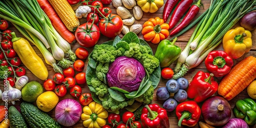 of colorful vegetables arranged in a pattern background, vegetables, pattern, background,colorful, veggies, healthy, fresh
