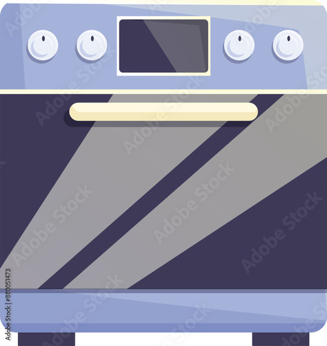 Modern electric oven showing digital display screen for cooking delicious meals