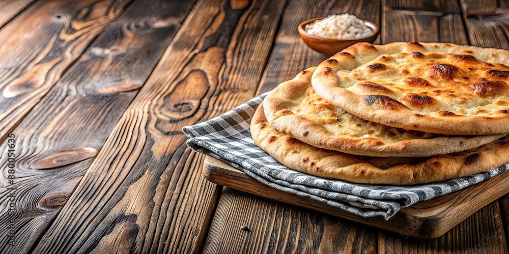 Freshly baked flatbread on a wooden surface , flatbread, baked, bread, wheat, traditional, homemade, food, cuisine, meal Freshly baked flatbread on a wooden surface , flatbread, baked, bread, wheat, traditional, homemade, food, cuisine, meal