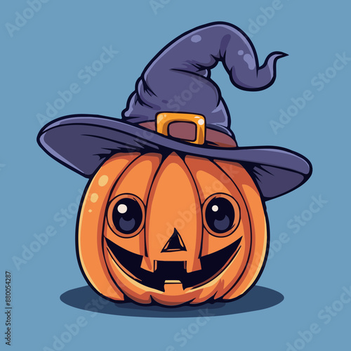 Cute Cartoon Halloween Jack...