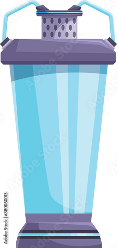Futuristic cryogenic chamber holding a glowing substance, used for scientific experiments or medical procedures