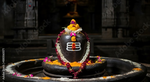 Shivlingam. Happy Mahashivratri.  photo