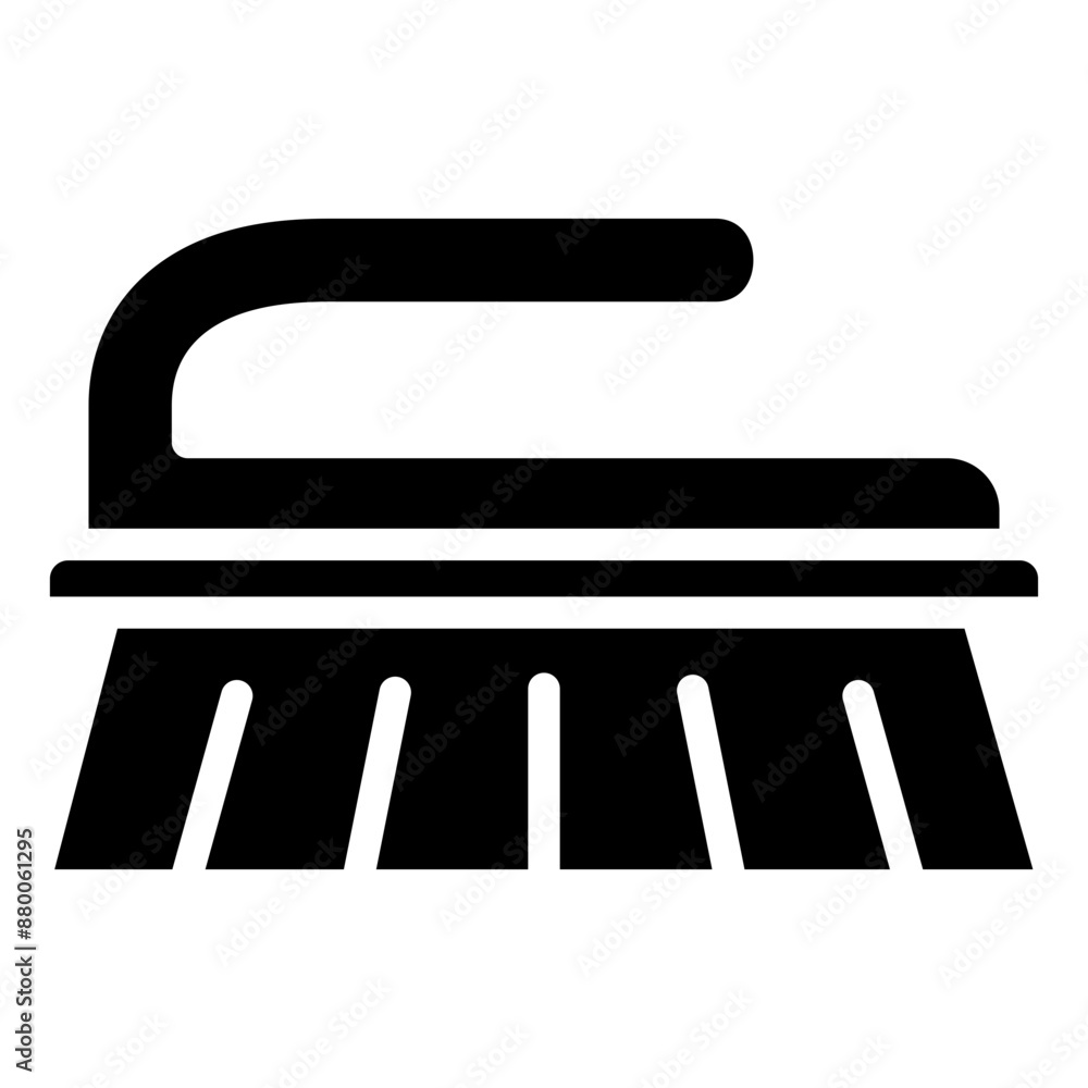 Fototapeta premium Scrubbing Brush Icon Element For Design