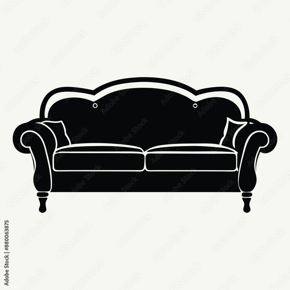 sofa silhouette vector, stylish and versatile furniture designs sofa silhouette vector, stylish and versatile furniture designs