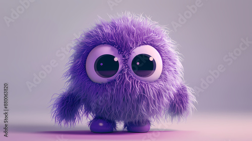 Cute furry monster