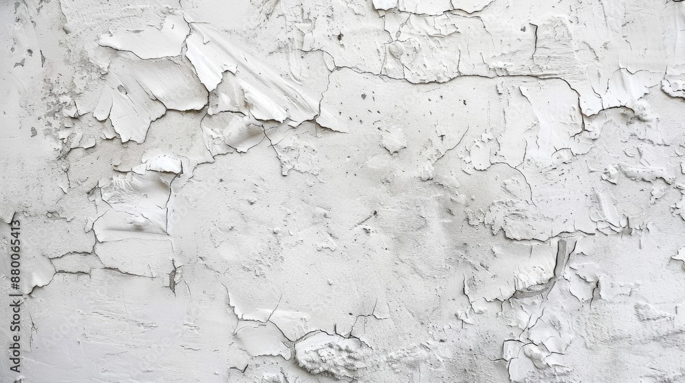 Fototapeta premium Aged white plastered wall background