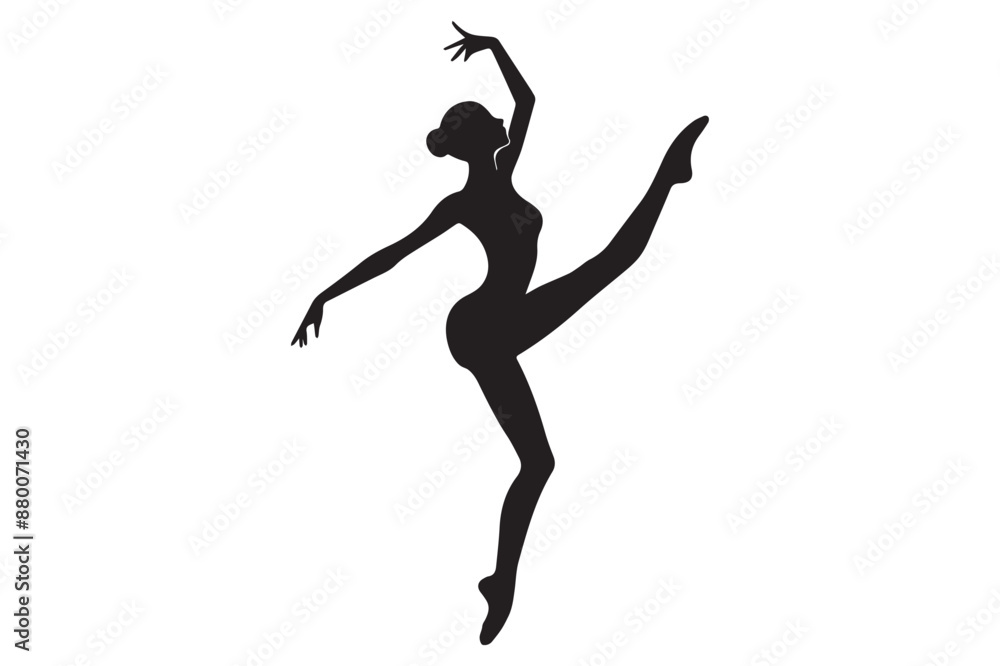 Dancer illustration simple vector art style Dancer illustration simple vector art style