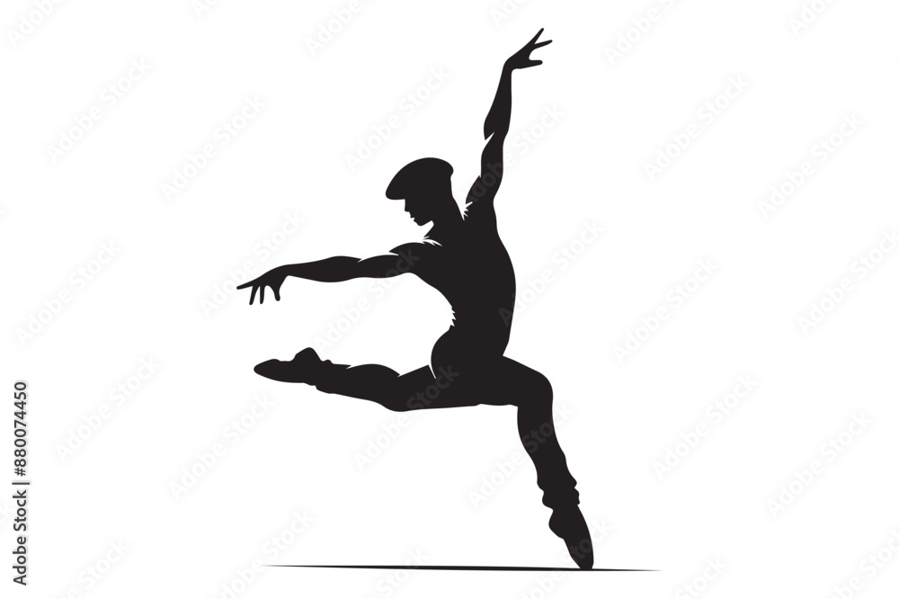 Dancer illustration simple vector art style Dancer illustration simple vector art style
