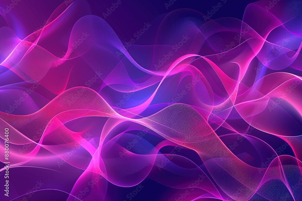 A purple and pink wave with a blue background A purple and pink wave with a blue background