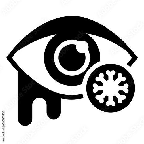 Icon representing eye infection and related medical conditions
