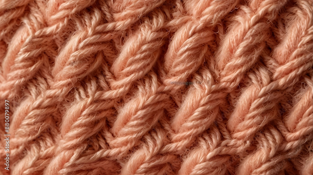 Knitted texture color peach fuzz.2 Knitted texture color peach fuzz.2